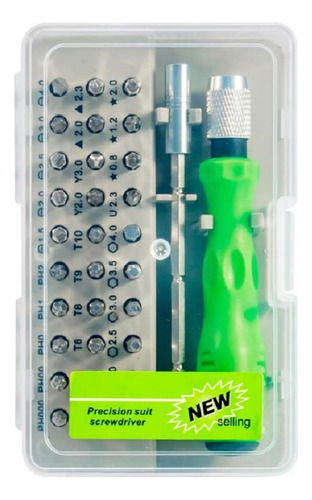 Shark Blue SHB-103 Kit Chave Fenda Precisão Profissional 32 Peças Magnética Peq
