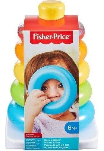 Juguete Aros Apilable Didactico Fisher Price Anillos Bebe