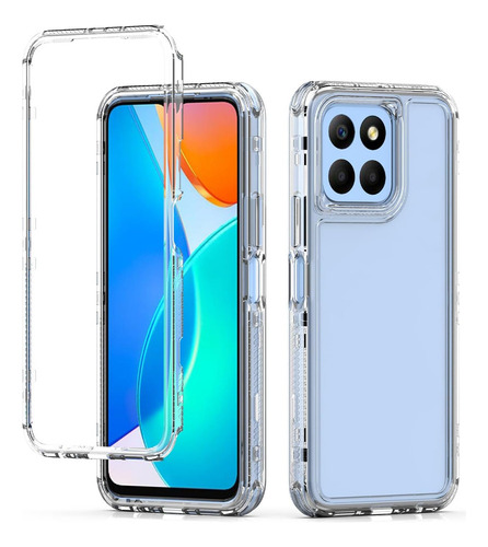 Ho For Honor X6a Plus/x6a Case Funda 3 In 1 Transparente+2