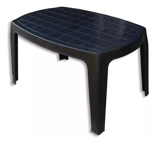 Mesa Ratona Auxiliar Monoblock Mascardi Negra 77x50cm