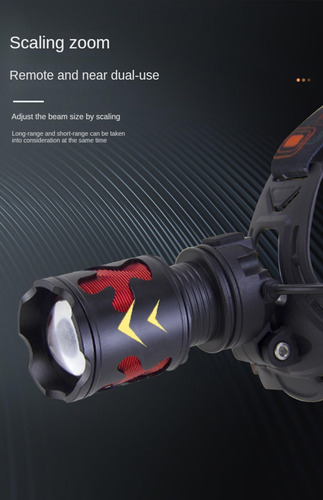 Faro Led Recargable, Lámpara De Cabeza Súper Brillante De 18