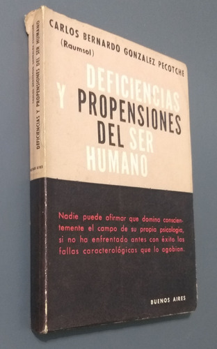 Deficencias Y Propensiones Del Ser Humano C. Pecotche 1964