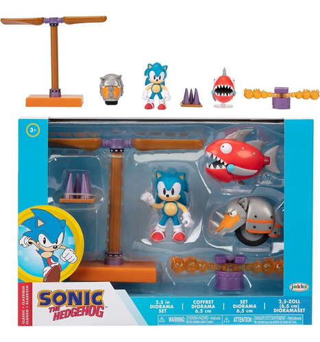 Diorama Sonic Y Chopper Con Accesorios Playset 