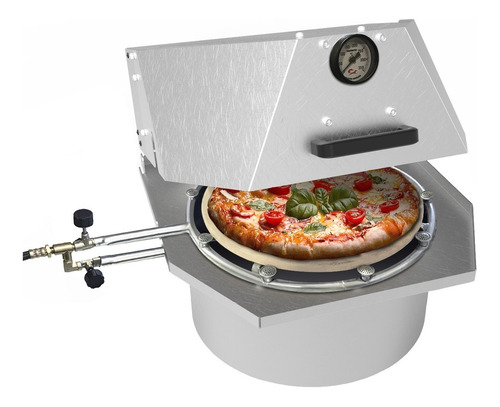 Forno De Pizza À Gás Redondo Faz Pizza 40cm Promoção Já