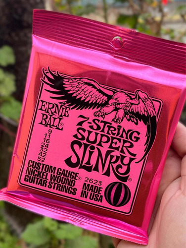 Cuerdas Para Guitarra Eléctrica Ernie Ball 09-52 7 Cuerdas