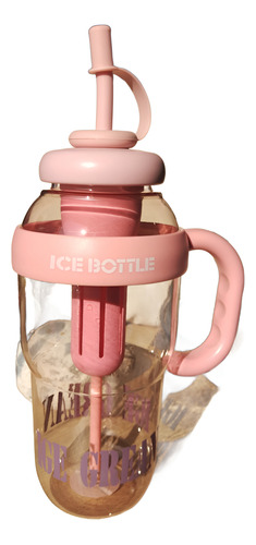 Botella, Bote De Agua Grande Divertido, Ice Cream, Termo. Coral