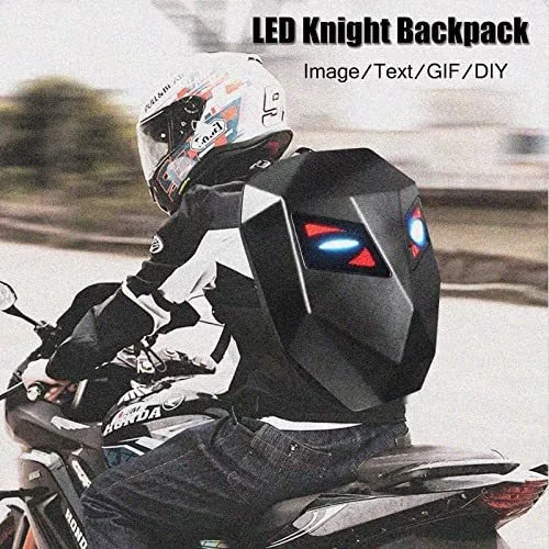 ✓Mochila con 👀OJOS👀 LED para moto (CRELANDER)🏍🏍 