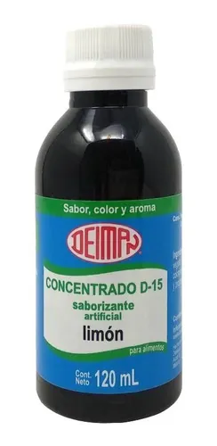 comprar Concentrado Saborizante De Limón D-15 Deiman 120 Ml.