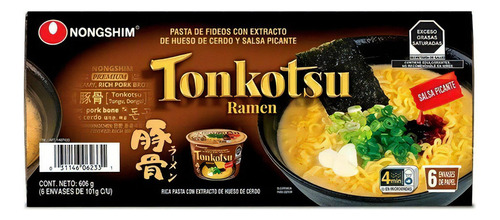 Tonkotsu Ramen Nongshim 6 De 101g