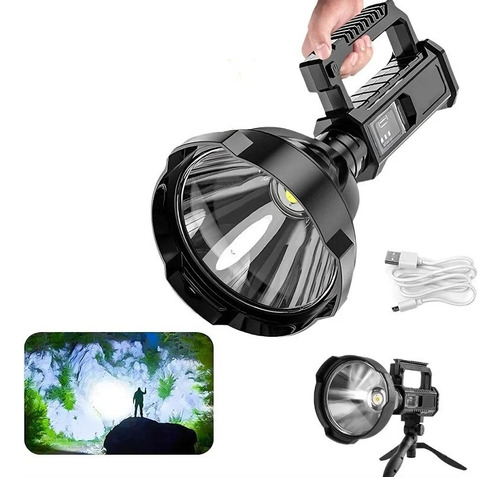 Linterna Led Para Faros Delanteros, Reflector Y Trípode