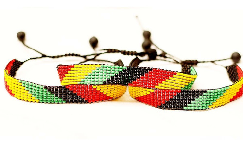 Pulsera Tejida Rastafari