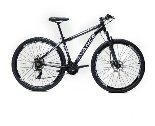 Bicicleta Aro 29 Aluminio Avance Force 24v Freio A Disco Tamanho Do Quadro 17   Cor Branco