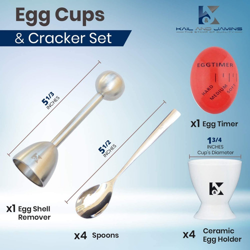 Imagen 2 de 6 de Elegante Juego Para Huevos