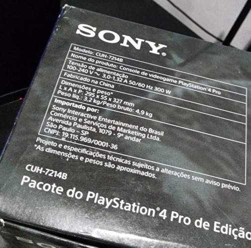 Ps4 Pro Edição The Last Of Us+dualshock 4 Lacrado+headset. Preto (Usado)