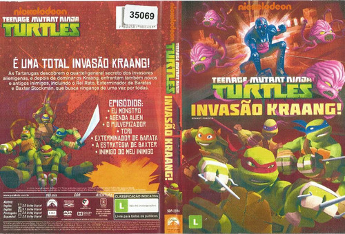 Dvd - Teenage Mutant Ninja Turtles Invasão Kraang