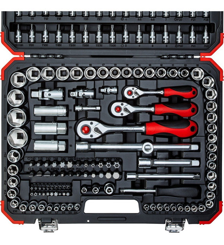 Imagem 9 de 9 de Jogo Soquetes Gedore Red Kit Ferramentas 172 Peças R45603172