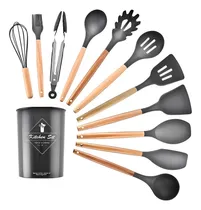 Comprar Jogo Utensílios De Silicone Escumadeira Espátula Colher