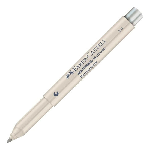 Caneta Marcador Permanente Multimark 1.0 Prata Faber Castell