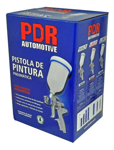 Pistola De Pintura Lvmp 1,4mm 600ml Gt1 Pdr Pro 590