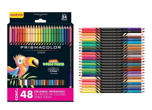 Lapices Prismacolor Junior Doble Punta 24x48