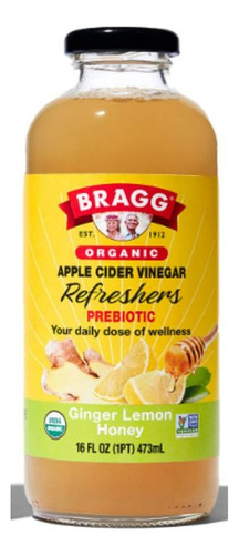 Bragg Organic Apple Cider Vinegar Ginger Lemon Honey 473 Ml