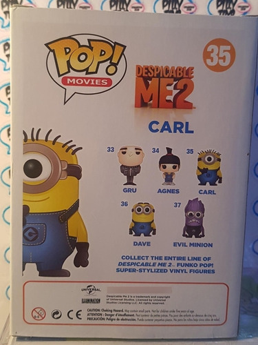 Funko Pop! Sdcc 2013 Despicable Me 2 Evil Minion,dave & Carl (Usado)