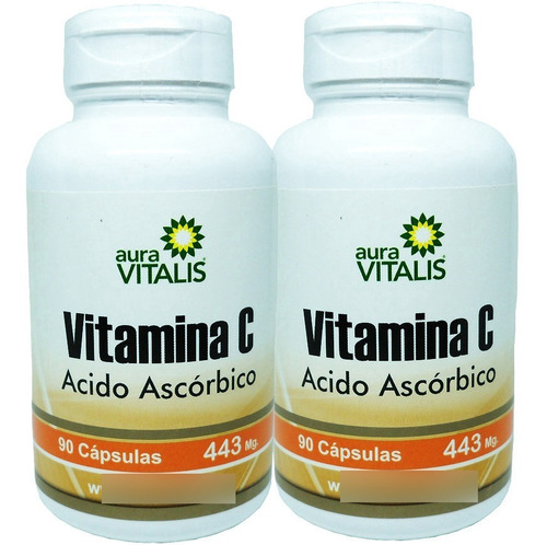 6 Meses Vitamina C 443 Mg 180 Caps Aumenta Defensas Cuidese