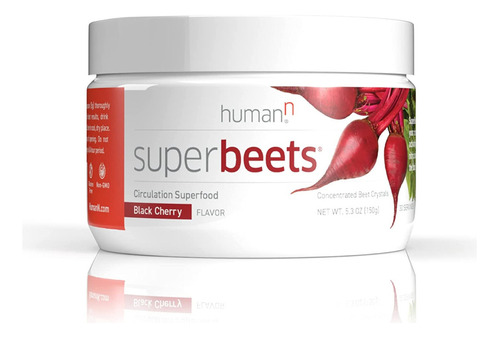 Super-beets Corazón Uva Remolacha Óxido Nítrico Polvo 150g Sabor Cereza Negra