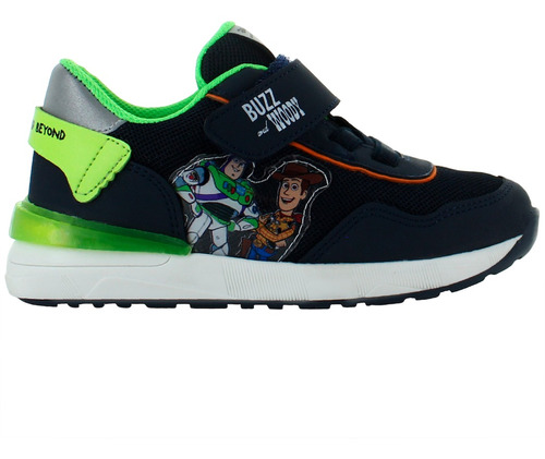 Toy Story Tenis Casual Buzz Woody Textil Azul Verde 82700