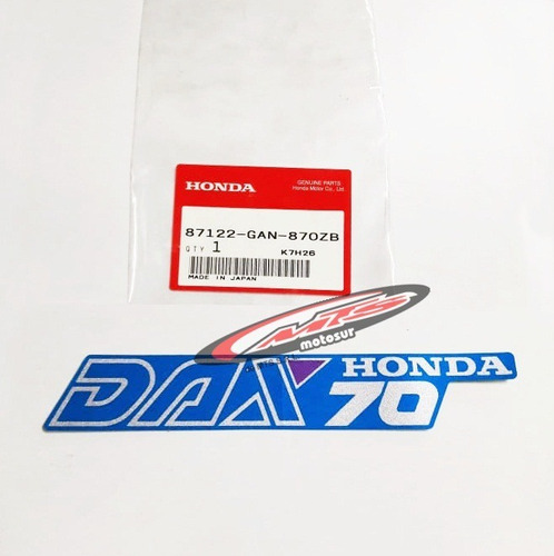 Calco Cuadro Dax 70 Original Honda Azul Pb3 Moto Sur