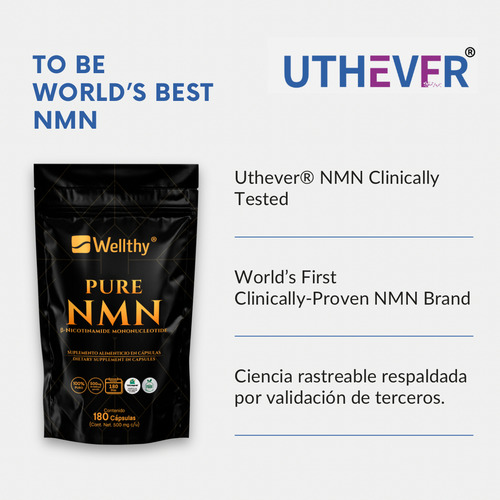 Nmn Nicotinamide Mononucleotide Uthever® 180 Caps Wellthy