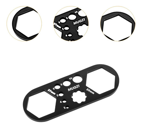 Llave Para Tapa De Horquilla De Bicicleta, Negro 27 Mm 28 Mm