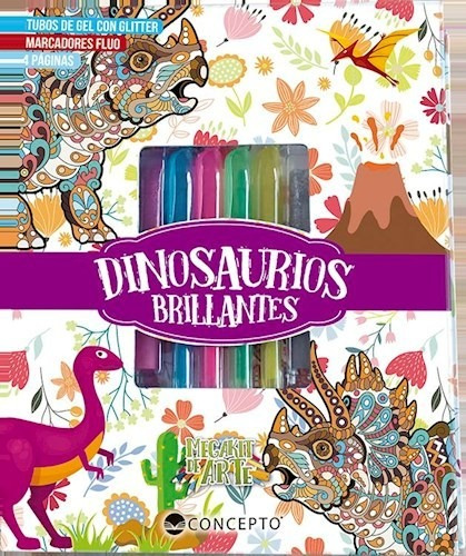 Imagen 1 de 1 de Mega Kit De Arte Dinosaurios Brillantes - Mosca