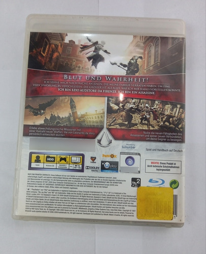 Assassin's Creed Ii 100% Uncut Ps3 Mídia Física (Usado)