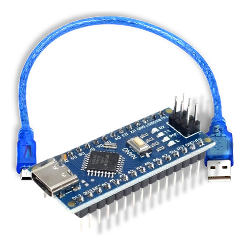 Placa Nano Atmega328p Ch340 + Cabo (compatível Ide Arduino)