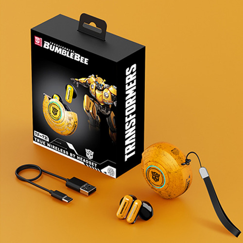 Transformer TF-T31 Auriculares Gamer Cyberpunk | ANC + Luces LED | Modo Competitivo y Sonido Surround para Clashes de LoL y MEXCOM Esports 丨 Amarillo - Bumblebee