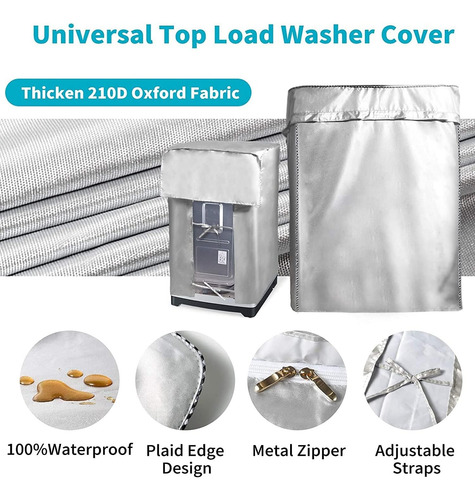 Practica Cubierta Lavadora Funda Impermeable Paño Protector