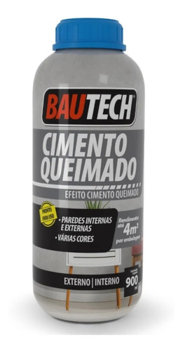 Cimento Queimado Líquido Bautech 900ml - Platina