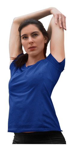 Imagen 4 de 10 de Camiseta Mujer Deportiva Antitranspirante Dryfit Nacional