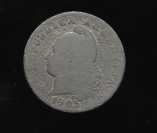 Ltc532. Moneda Nacional De 20 Centavos De 1905.