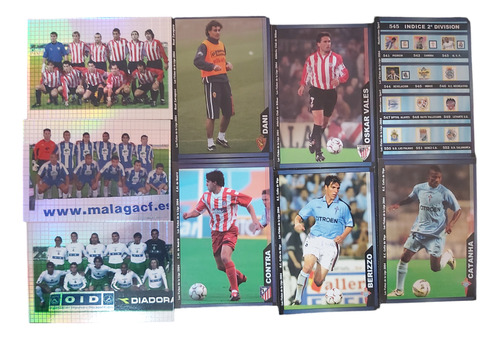 Lote X 9 Cartas Figurita La Ficha De La Liga España 2004