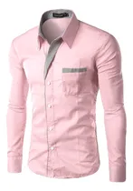Comprar Camisa Social Masculina Slim Fit Manga Longa Pronta Entrega