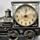 Vintage Retro Tren Estilo Estudiantes Alarma Reloj Mesa