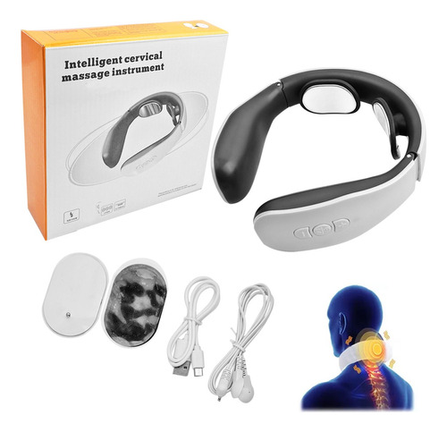 Masajeador De Cuello Gimnasia Pasiva Pulso Elec + 2 Electro 