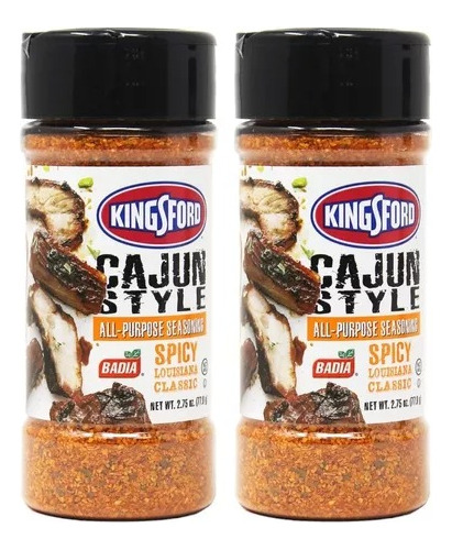 2 Sazonadores Cajun Louisiana Picante 77.9g Cajun Spicy