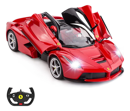 Rc Car Rastar Ferrari Laferrari Escala 1/14 Para Niños Rojo