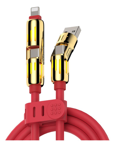 Cable De Carga 4 En 1 Multi Usb - Carga Rápida Max 240w/cabl
