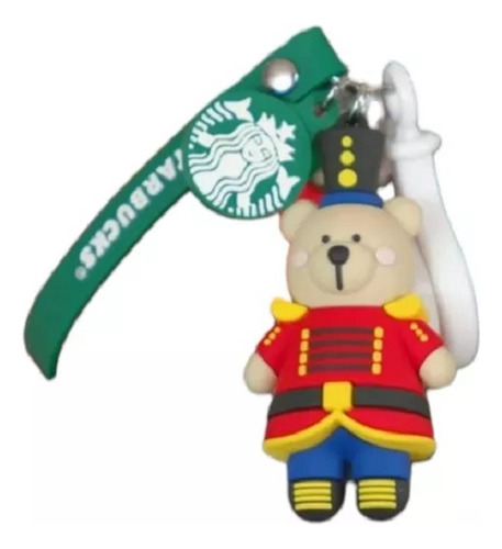 Llavero Bearista Starbucks Cascanueces Rewards Navidad Oso 