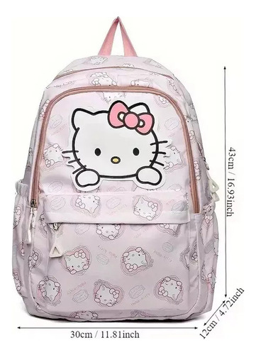 Mochila Escolar Sanrio Hello Kitty Cinnamoroll Melody Kuromi