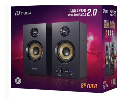 Imagen 5 de 5 de Parlantes Inalambricos 2.0 Noga Spyder Bluetooth 20w Tv Pc
